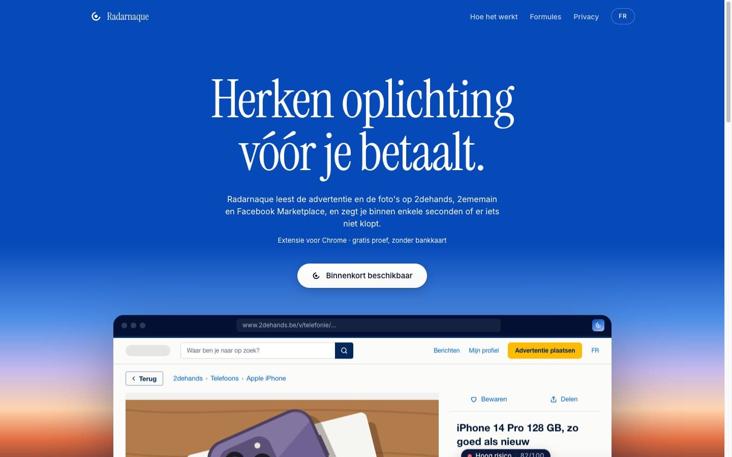 Version néerlandaise du site Radarnaque